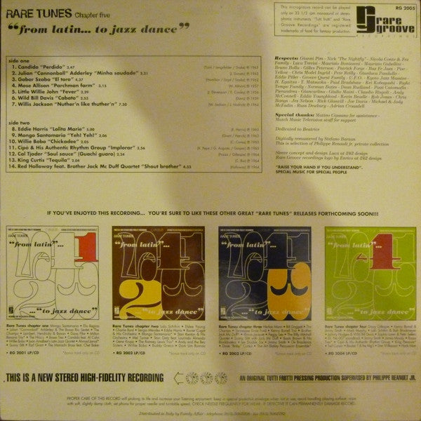 Rare Tunes Chapter Five "From Latin... To Jazz Dance"