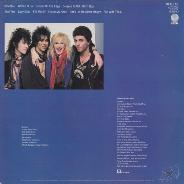 Master Release: Dancin' On The Edge by Lita Ford