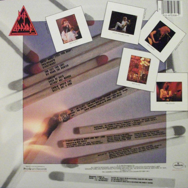 Release: Pyromania-Vinyl-US-1983-810 308-1 M-1, 422-810 308-1 M-1-6863778