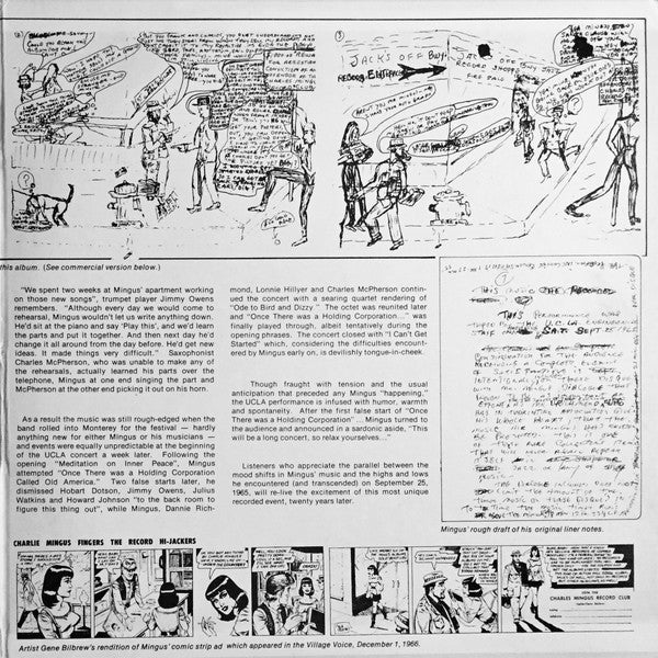 Master Release: Music Written For Monterey, 1965 Not Heard... Played In Its Entirety, At UCLA by Charles Mingus