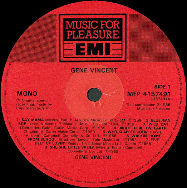 Master Release: Rock ‘N’ Roll Greats by Gene Vincent