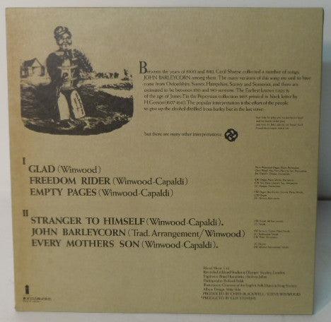 Release: John Barleycorn Must Die-Vinyl-Japan-1974-ILS-80280-7548324