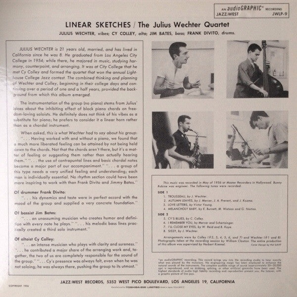 Release: Linear Sketches-Vinyl-Japan-1993-TOJJ 5819, JWLP-9-5107178