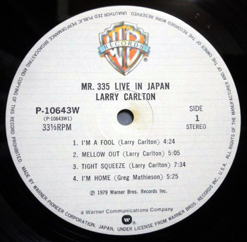 Mr. 335 - Live In Japan = ライヴ・イン・ジャパン