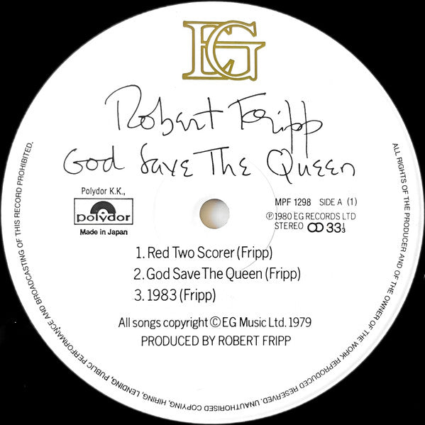 God Save The Queen / Under Heavy Manners