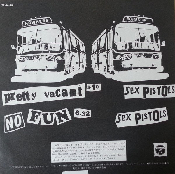 Release: Pretty Vacant-Vinyl-Japan-1977-YK-94-AX, YK-94-AX(P)-2672444