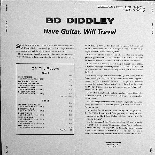 Master Release: Have Guitar, Will Travel by Bo Diddley