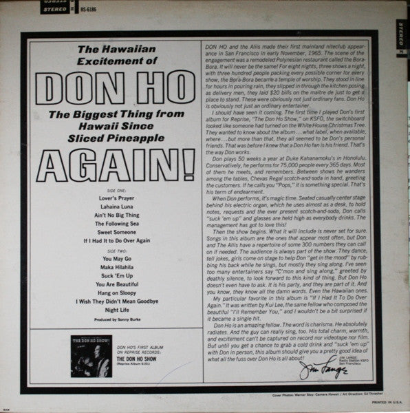 Master Release: Don Ho - Again! by Don Ho