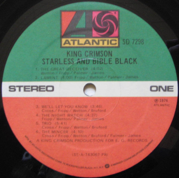 Starless And Bible Black