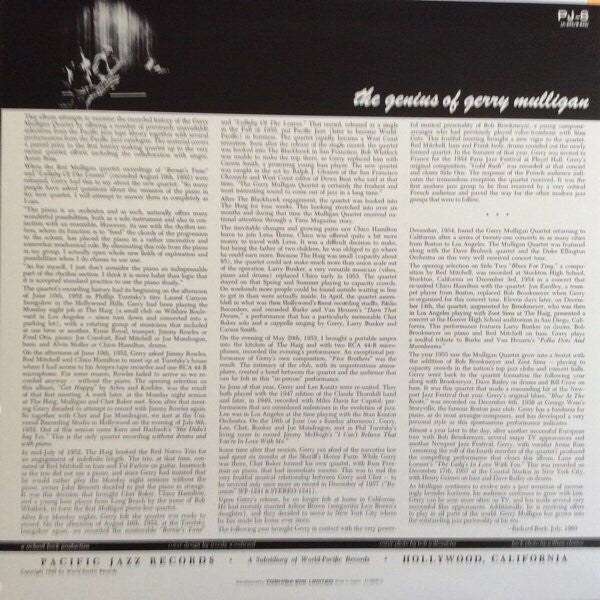 The Genius Of Gerry Mulligan