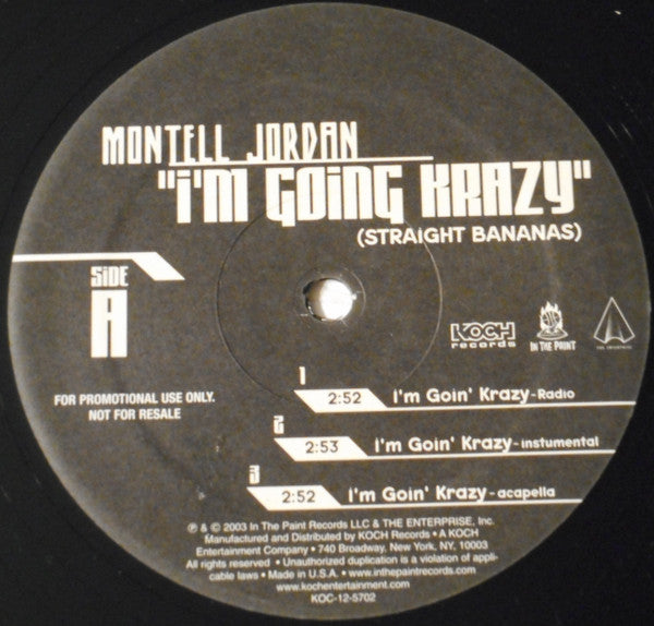 Release: I'm Going Krazy (Straight Bananas)-Vinyl-US-2003-KOC-12-5702-8757606