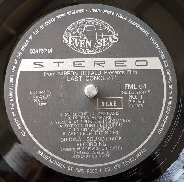 ラスト・コンサート = Last Concert = Dedicato A Una Stella