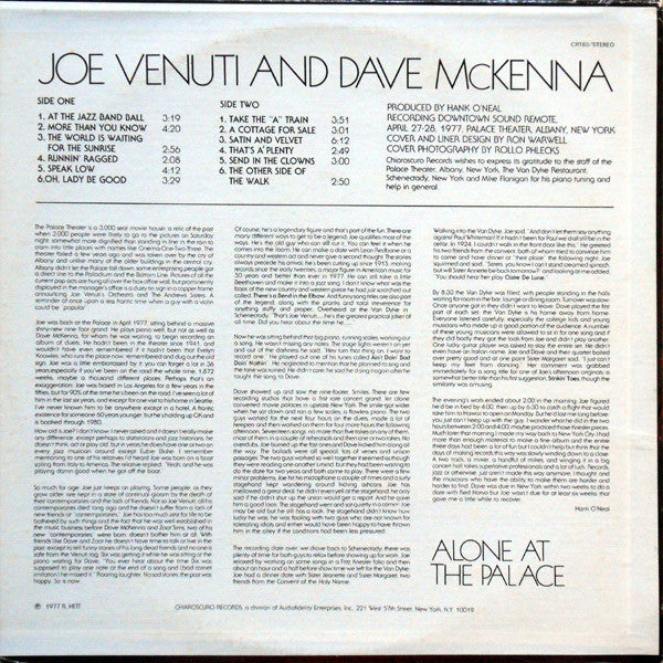 Release: Alone At The Palace-Vinyl-US-1977-CR-160, CR160-5472210