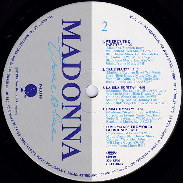 True Blue = トゥルー・ブルー