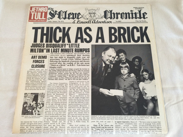 Release: Thick As A Brick-Vinyl-Japan-1977-WWS-80939-8206683