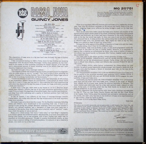 Release: Big Band Bossa Nova-Vinyl-US-1962-MG 20751, MG-20751-3968874