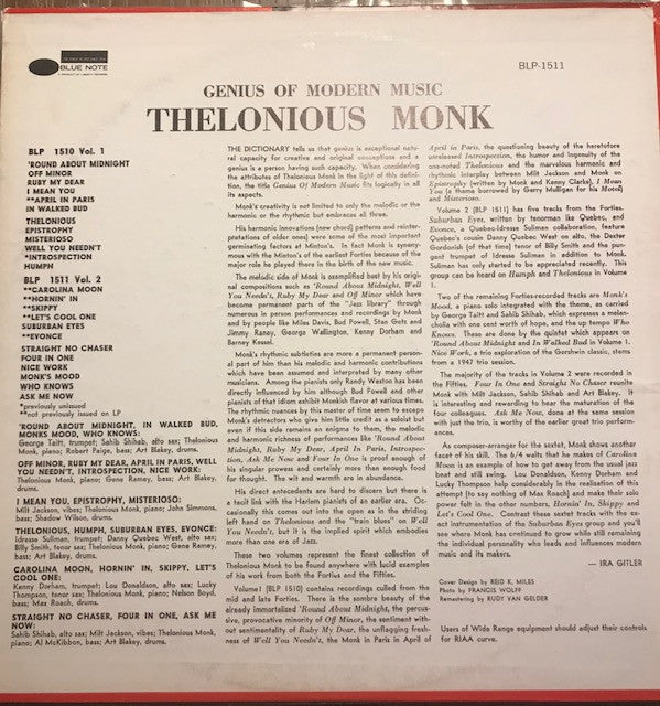 Genius Of Modern Music Volume 2