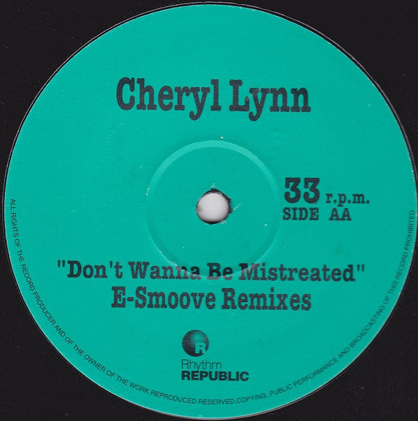 Release: Don't Wanna Be Mistreated (E-Smoove Remixes)-Vinyl-Japan-1995-RR12-009-8844372