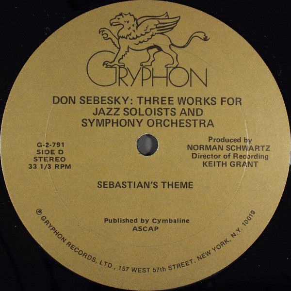 Three Works For Jazz Soloists & Symphony Orchestra