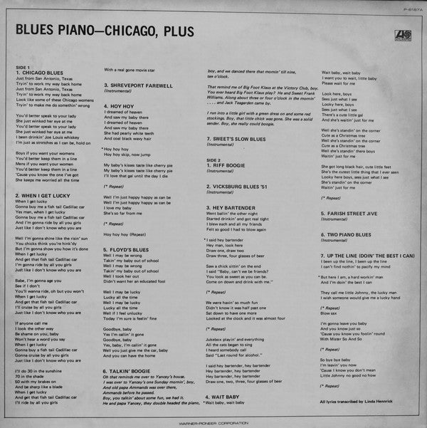 Blues Piano - Chicago, Plus