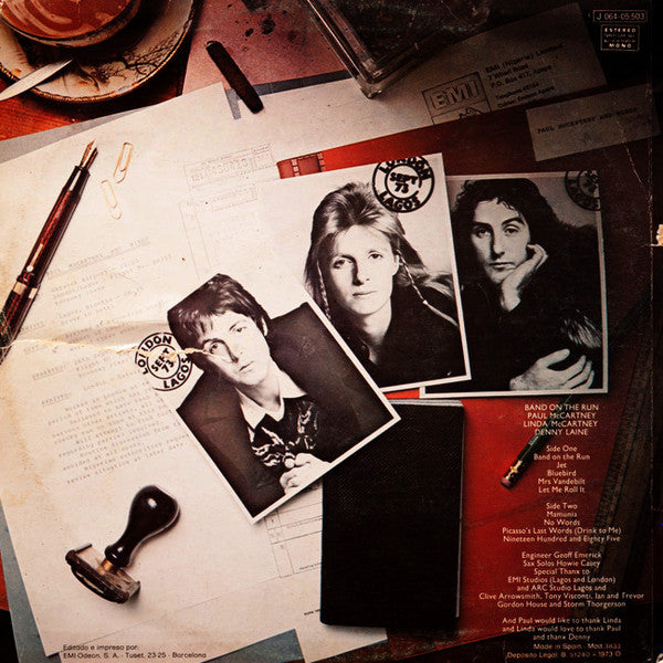 Release: Band On The Run-Vinyl-Spain-1973-1 J 064-05503-3278399