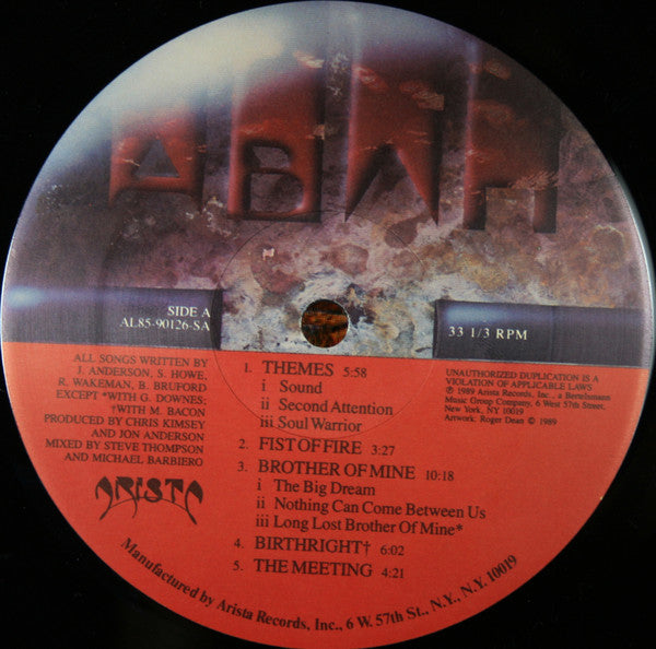 Anderson Bruford Wakeman Howe