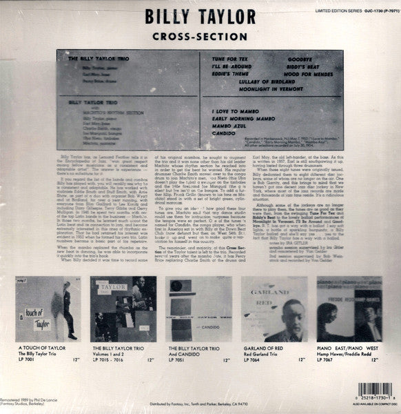 Master Release: Cross Section by Billy Taylor