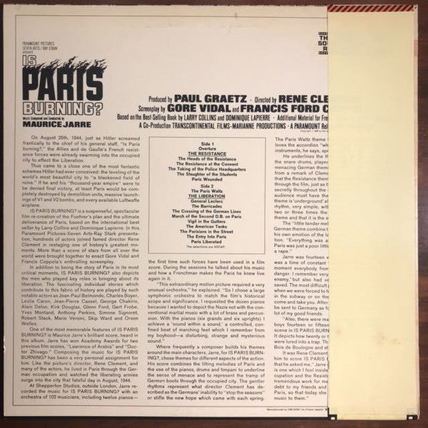 Is Paris Burning? (The Original Sound Track Recording)