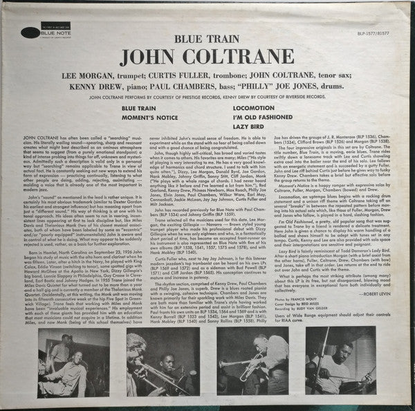 Release: Blue Train-Vinyl-US-1973-BST 81577, BLP 1577, BST-81577-7860921