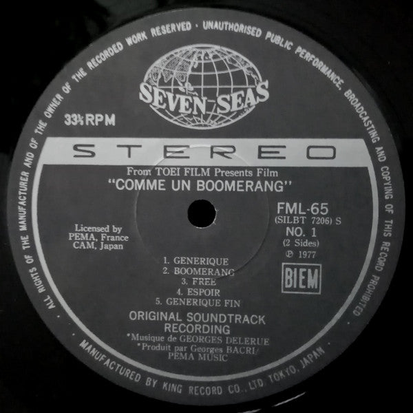 Comme Un Boomerang (Original Soundtrack)