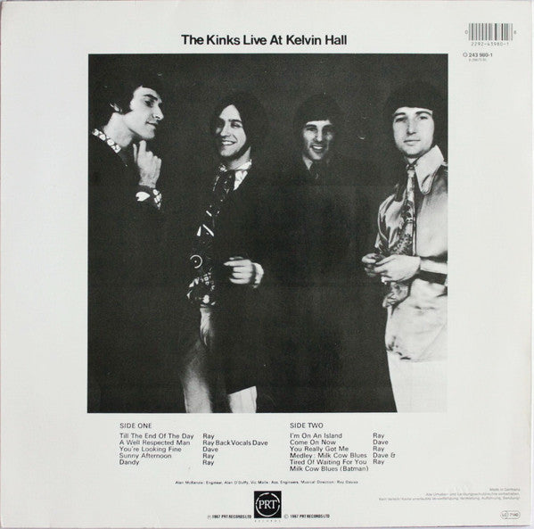 Release: Live At Kelvin Hall-Vinyl-Germany-1987-243 980-1 (6.26675 BL)-9680320