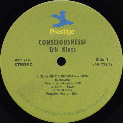 Release: Consciousness!-Vinyl-US-None-PR 7793, PRT 7793-6674897