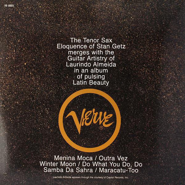 Stan Getz With Guest Artist Laurindo Almeida