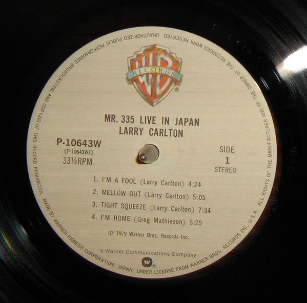 Mr. 335 - Live In Japan = ライヴ・イン・ジャパン