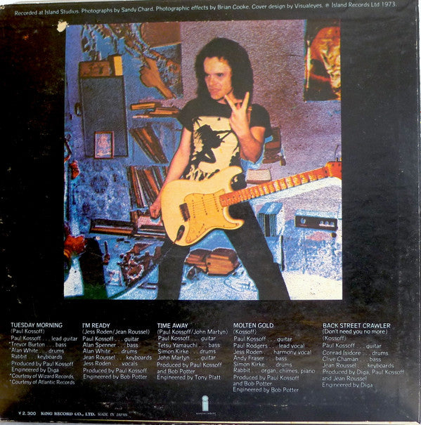 Release: Back Street Crawler-Vinyl-Japan-1974-ICL62-8504054