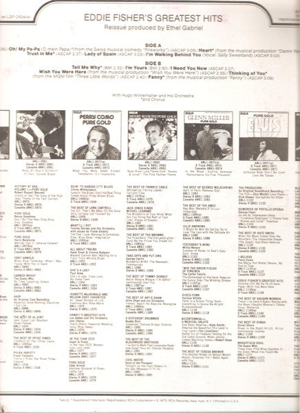 Eddie Fisher's Greatest Hits