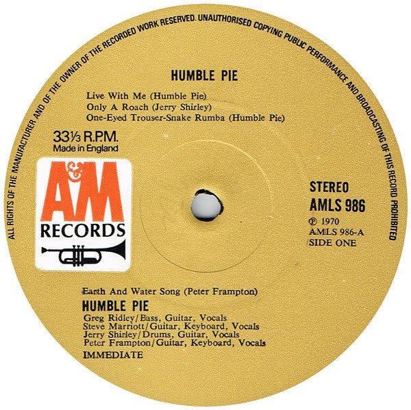 Release: Humble Pie-Vinyl-UK-1970-AMLS 986-1896885