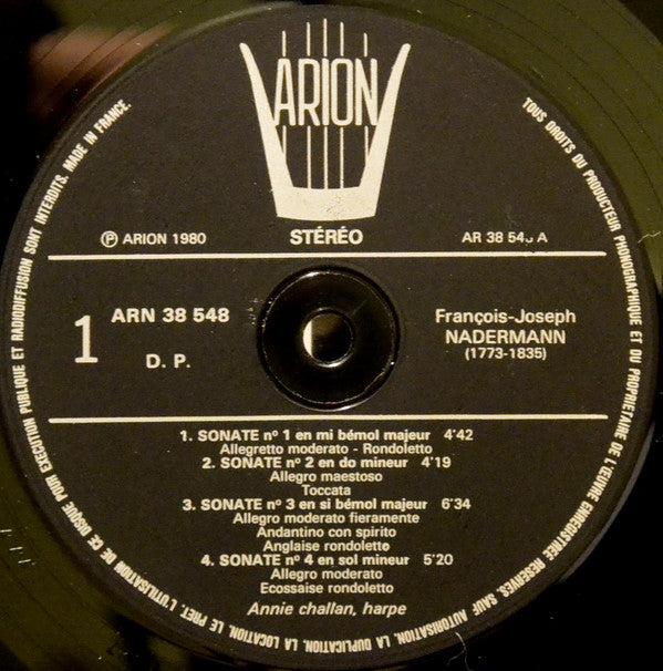 Sept Sonates Pour Harpe