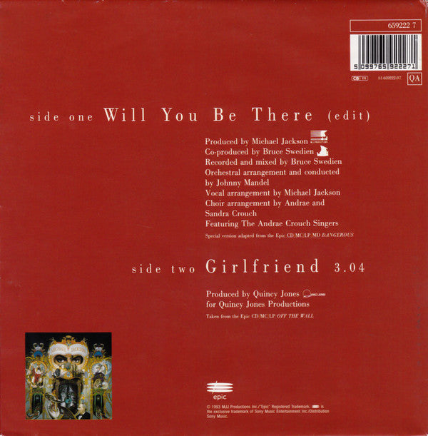 Master Release: Will You Be There by Michael Jackson