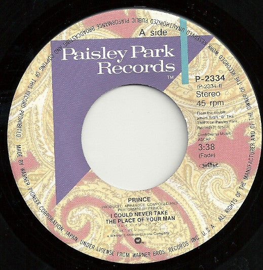 I Could Never Take The Place Of Your Man = プレイス・オブ・ユア・マン