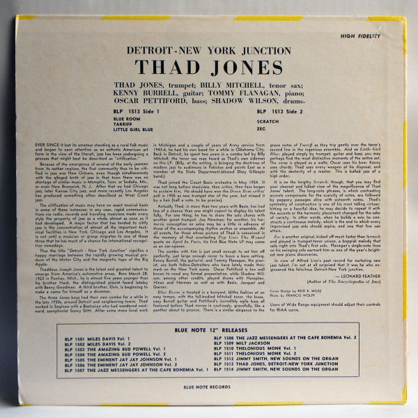 Release: Detroit-New York Junction-Vinyl-US-1975-BLP 1513-6990596