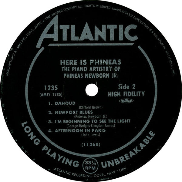 Here Is Phineas (The Piano Artistry Of Phineas Newborn Jr.)