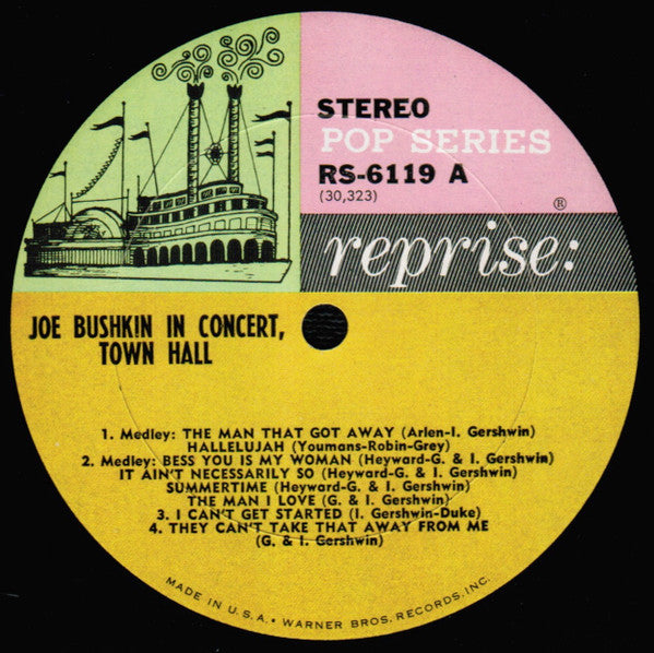 Joe Bushkin In Concert, Town Hall