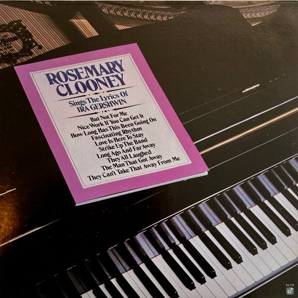 Release: Rosemary Clooney Sings The Lyrics Of Ira Gershwin-Vinyl-US-1980-CJ-112-4173271