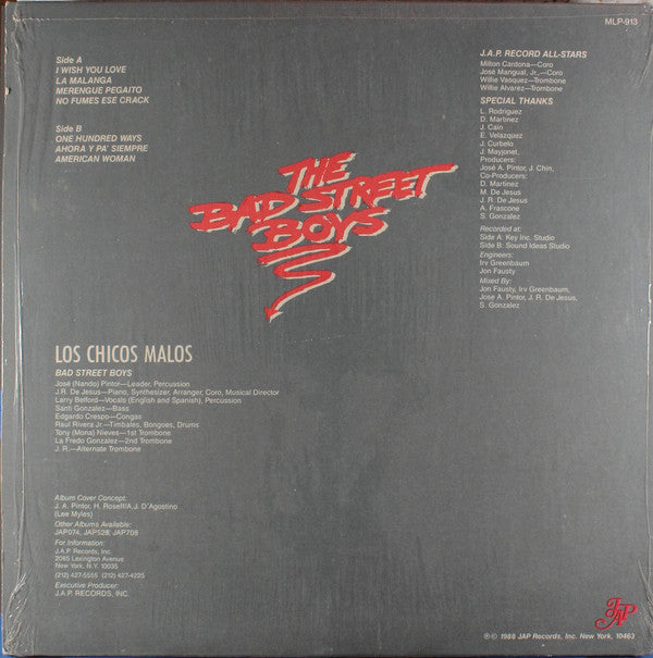 Release: The Bad Street Boys (Los Chicos Malos)-Vinyl-US-1988-MLP 913-7380504