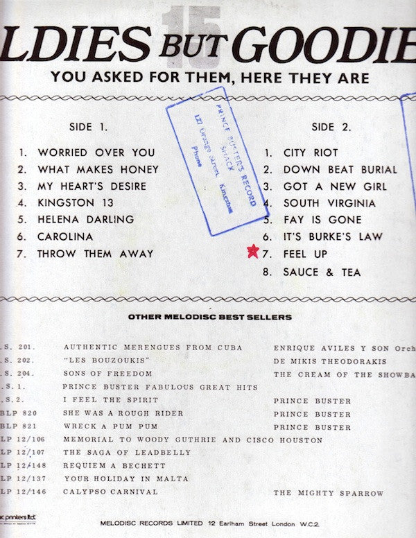 Release: 15 Oldies But Goodies-Vinyl-Jamaica-1996-MS. 4-5199380