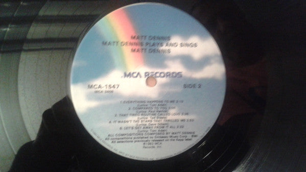 Plays And Sings Matt Dennis