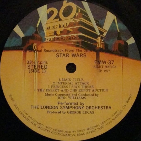 Star Wars (The Original Soundtrack From The 20th Century-Fox Film) = スターウォーズ（20世紀のオリジナルサウンドトラック-フォックスフィルム）