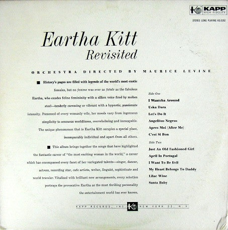 Master Release: Revisited by Eartha Kitt