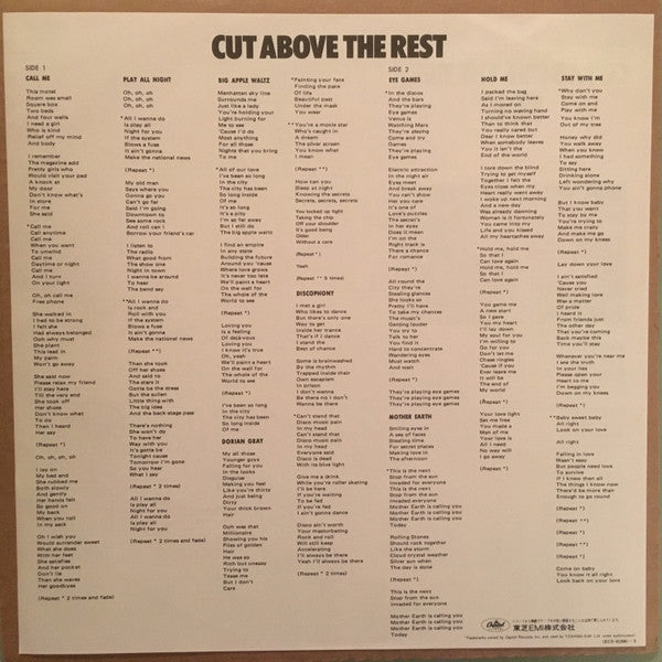 Cut Above The Rest = 標的